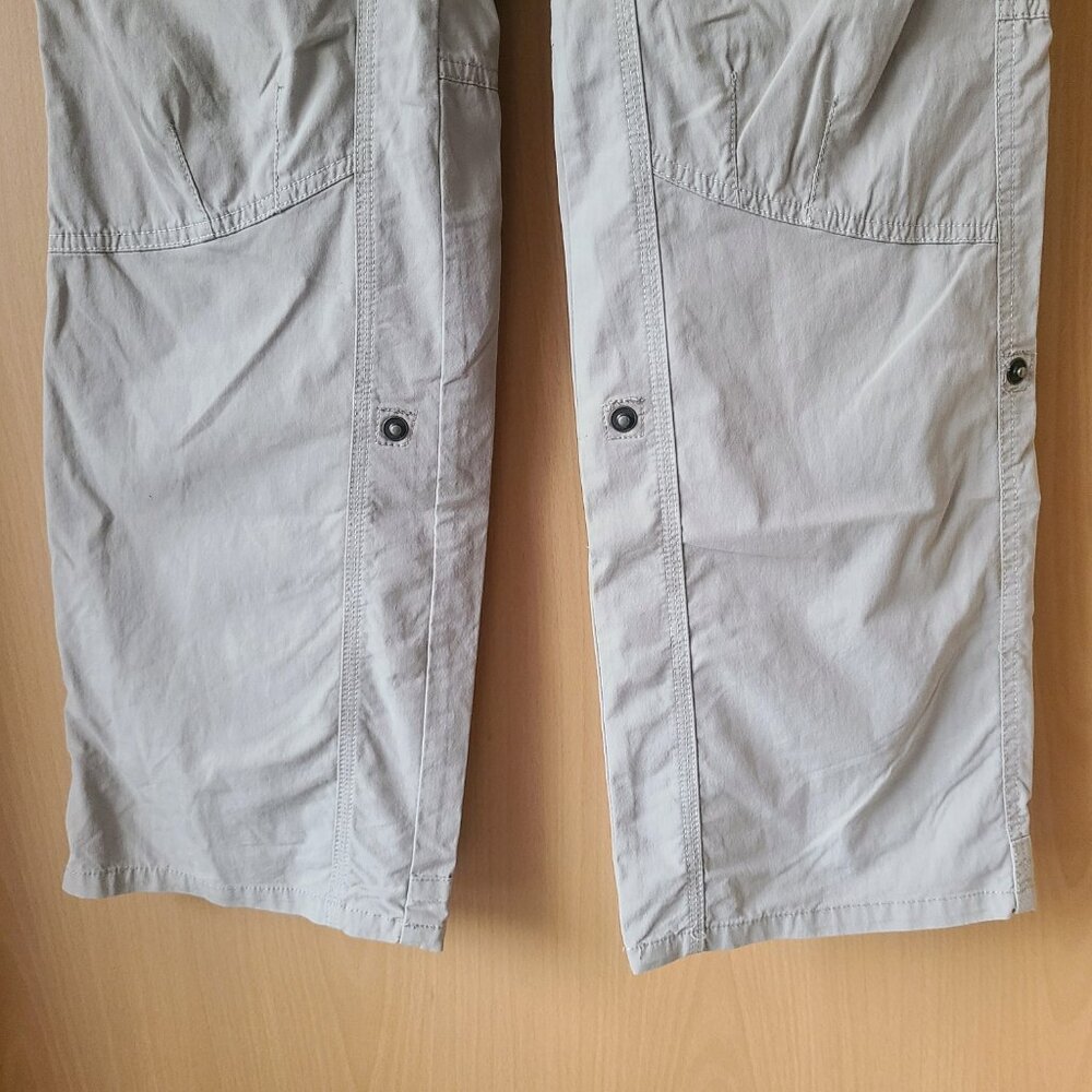 Kuhl Splash Tan Cargo Hiking Pants Roll Up Hem Ankle Women's Size 8 Regular - Picture 6 of 15